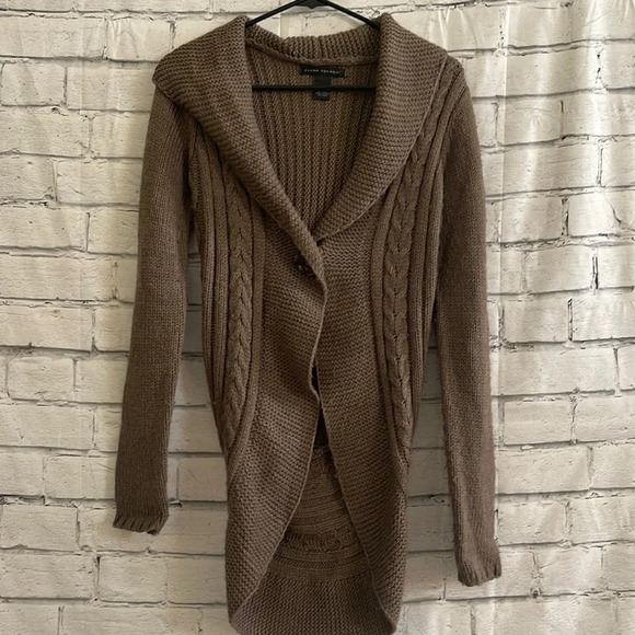 Women’s brown long wool sweater XS - Picture 1 of 3